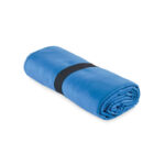 Sport-/Strandtuch Mikrofaser Blau, Rückansicht