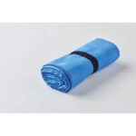 Sport-/Strandtuch Mikrofaser Blau, Detailaufnahme des Materials