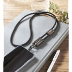 60W Lanyard-Ladekabel mit markiertem Druckbereich für Ihr Logo