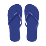 Zehensandalen M Blau als Werbeartikel mit Logodruck
