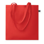 Einkaufstasche Fairtrade 180g Rot als Werbeartikel mit Logodruck