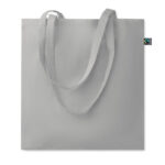 Einkaufstasche Fairtrade 180g Grau als Werbeartikel mit Logodruck