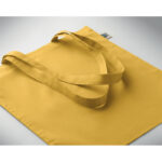 Einkaufstasche Fairtrade 180g Gelb, Detailaufnahme des Materials