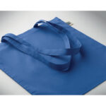 Einkaufstasche Fairtrade 180g Blau, Detailaufnahme des Materials