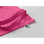 Einkaufstasche Fairtrade 180g Rosa, geöffnet dargestellt