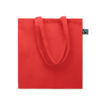 Einkaufstasche Fairtrade 180g Rot, Rückansicht