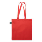 Einkaufstasche Fairtrade 180g Rot, Detailaufnahme des Materials