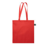 Einkaufstasche Fairtrade 180g Rot, Seitenansicht