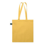Einkaufstasche Fairtrade 180g Gelb, Detailaufnahme des Materials