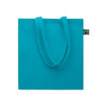 Einkaufstasche Fairtrade 180g Blau, Rückansicht
