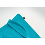 Einkaufstasche Fairtrade 180g Blau, geöffnet dargestellt