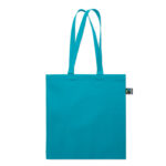 Einkaufstasche Fairtrade 180g Blau, Seitenansicht
