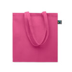 Einkaufstasche Fairtrade 180g Rosa, Rückansicht