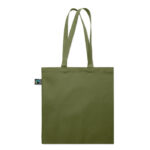 Einkaufstasche Fairtrade 180g Gruen, Detailaufnahme des Materials