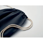 Kordelzugbeutel Fairtrade 180g Blau, Detailaufnahme des Materials