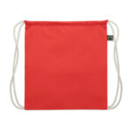 Kordelzugbeutel Fairtrade 180g Rot, Seitenansicht