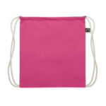 Kordelzugbeutel Fairtrade 180g Rosa, Seitenansicht