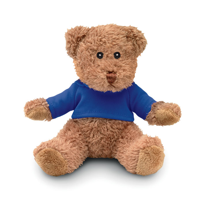 Teddybär mit T-Shirt Blau Teddybär mit T-Shirt Blau als Werbeartikel mit Logodruck