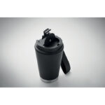 Doppelwandiger Becher 300 ml Schwarz, Detailaufnahme des Materials