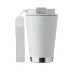 Doppelwandiger Becher 300 ml Weiß, Seitenansicht