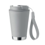 Doppelwandiger Becher 300 ml Grau als Werbeartikel mit Logodruck