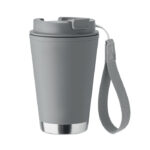 Doppelwandiger Becher 300 ml Grau als Werbeartikel mit Logodruck