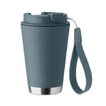 Doppelwandiger Becher 300 ml Blau als Werbeartikel mit Logodruck