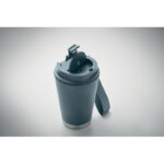 Doppelwandiger Becher 300 ml Blau, geöffnet dargestellt