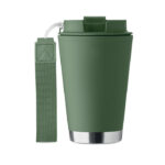 Doppelwandiger Becher 300 ml Gruen, Seitenansicht