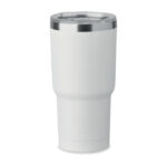 Doppelwandiger Becher 500ml Weiß als Werbeartikel mit Logodruck
