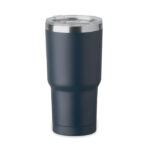 Doppelwandiger Becher 500ml Blau als Werbeartikel mit Logodruck