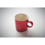 Keramikbecher 290 ml Rot, Detailaufnahme des Materials