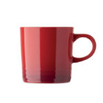 Keramikbecher 290 ml Rot, Seitenansicht