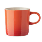 Keramikbecher 290 ml Orange als Werbeartikel mit Logodruck