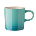 Keramikbecher 290 ml Blau als Werbeartikel mit Logodruck