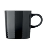 Keramikbecher 290 ml Grau, Seitenansicht