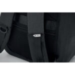 Laptop-Rucksack 300D RPET – Rückansicht