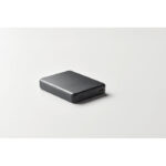 Powerbank 5000 mAh Schwarz, Detailaufnahme des Materials