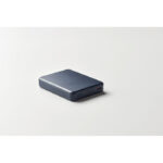 Powerbank 5000 mAh Blau, Detailaufnahme des Materials