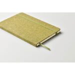 DIN A5 Notizbuch mit Teesatz, Detailaufnahme des Materials