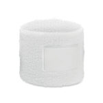 Schweißarmband Polycotton Weiß als Werbeartikel mit Logodruck