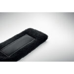Stirnband Polycotton Schwarz, Detailaufnahme des Materials