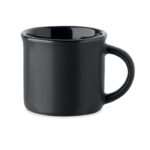 Espresso Tasse Keramik 40 ml Schwarz als Werbeartikel mit Logodruck