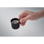 Espresso Tasse Keramik 40 ml Schwarz, geöffnet dargestellt