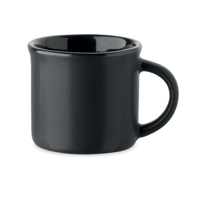 Espresso Tasse Keramik 40 ml Schwarz als Werbeartikel mit Logodruck