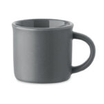 Espresso Tasse Keramik 40 ml Grau als Werbeartikel mit Logodruck