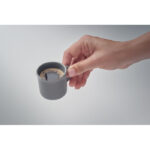 Espresso Tasse Keramik 40 ml Grau, geöffnet dargestellt