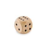 Spielwürfel Schima-Holz Ø 3cm – Vorderansicht