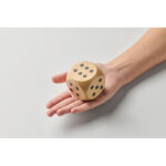 Spielwürfel Schima-Holz Ø 5cm von oben