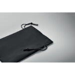 Kleiner Beutel RPET Non-Woven Schwarz, Detailaufnahme des Materials